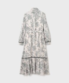 GRACE CONTINENTAL サラサプリントリボン付ワンピース