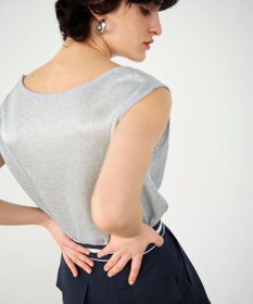 GRACE CONTINENTAL ラメカットトップ