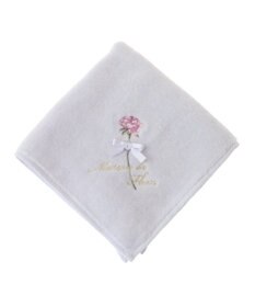 Maison de FLEUR ローズ刺繍タオルハンカチ