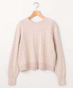 組曲 S 【前後着用可】コットンカシミヤ混2WAYケーブル ニット