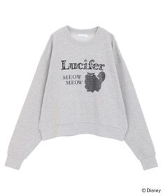 Green Parks Lucifer/ルシファー/レース英字ロゴスウェット