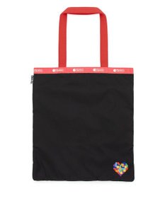 LeSportsac LARGE EMERALD TOTE/テトリスハートエンブロイダリートート