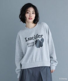 Green Parks Lucifer/ルシファー/レース英字ロゴスウェット