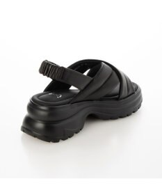 ing <ing>厚底クロスベルトスポーツサンダル