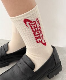 WEGO EXCEEDロゴリブソックス