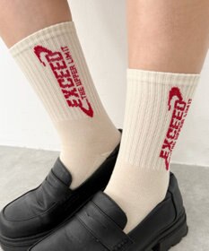 WEGO EXCEEDロゴリブソックス