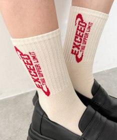 WEGO EXCEEDロゴリブソックス
