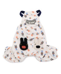 PET PARADISE リサとガスパール サロペット 《二人飛び柄》 小型犬