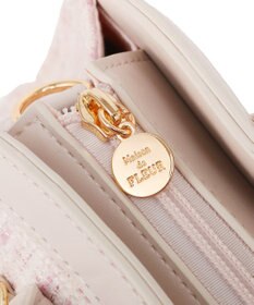 Maison de FLEUR チャーム付きツイード2Wayバッグ