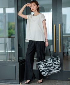 23区 S 【洗える】トリミングジャージー カットソー