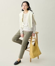 ANY カラーレイヤードニットTシャツ