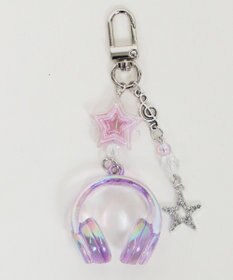 WEGO オーロラクリアヘッドホンキーホルダー