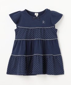 組曲 KIDS 【80-100㎝】 ドットティアードチュニック