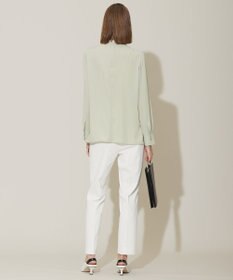 ICB 【WEB限定カラーあり・速乾・洗える】BackSatinAmunzen スカーフタイブラウス