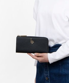 LANVIN en Bleu エルヴィー Ｌファスナー長財布