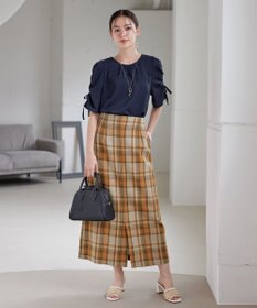 Tiaclasse 【洗える】ボリュームスリーブリボンブラウス