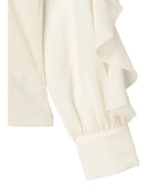 earth music&ecology ドッキングフリルシャツ見えプルオーバー