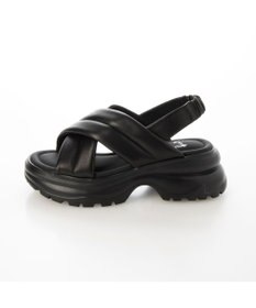 ing <ing>厚底クロスベルトスポーツサンダル