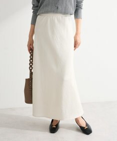 Green Parks 光沢サテンナロースカート