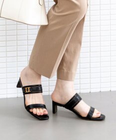 ANY SIS 【23.0~24.0cm】シアーメタルバックルヒール サンダル