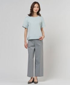 J.PRESS LADIES 【一枚で着映え】サッカージャージー クルーネック カットソー