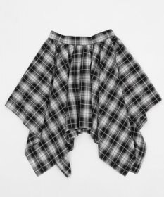 WEGO ランダムヘムチェックミニスカート