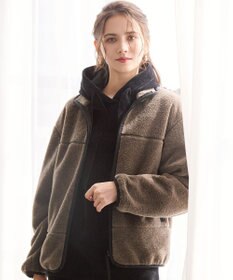 23区 L 【SLOW/一部店舗限定】エコファー ブルゾン ブラウン系