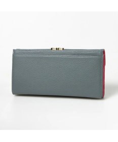 UNBILLION perche カラーコンビレザーかぶせ外がま口長財布