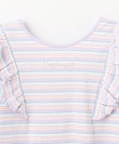 ANY KIDS オン・オフショルダー ボーダー Tシャツ