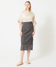 BEIGE， NARCISSUS / レーススカート