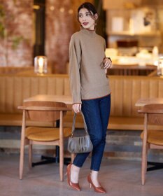 Tiaclasse 【洗える】かのこ編み配色ラインニットプルオーバー