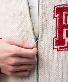 WEGO 【ユニセックス着用ITEM】グラフィックZIPニットブルゾン