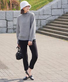 Tiaclasse 【洗える】かのこ編み配色ラインニットプルオーバー