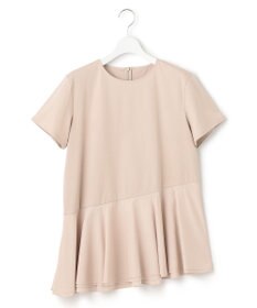 23区 S シアーフリルジャージー ペプラム カットソー