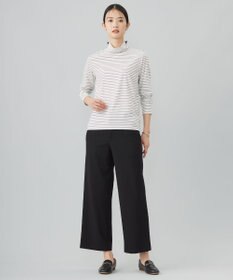 J.PRESS LADIES タートルジャージー ボーダー カットソー