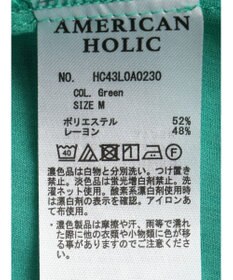 AMERICAN HOLIC 接触冷感５分袖変形ドルマンシアーシャツ
