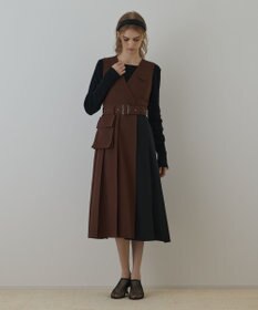 GRACE CONTINENTAL プリーツジャンパースカート