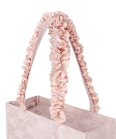 Maison de FLEUR レースフリルハンドルスクエアトートMバッグ