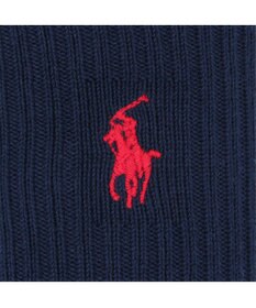 NAIGAI POLO RALPH LAUREN ポロ ラルフ ローレン｜子供 男の子 女の子 キッズ ボーイズ ガールズ｜ワンポイント刺繍 綿混｜リブ ハイソックス