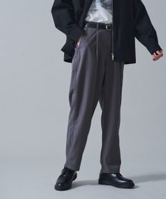 WEGO ベルト付きテーパードスラックス