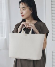 TOPKAPI 【Breath TOPKAPI】SCOTCH GRAIN スコッチグレイン プレーン 2トーンテープ ハンドル トートバッグ L