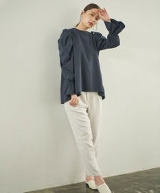 #Newans 【洗える】ジョーゼットテーパードパンツ