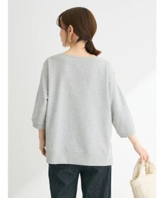 Green Parks ボートネックラメミニ裏毛プルオーバー