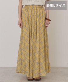 AMERICAN HOLIC 【選べる丈】チェックシアープリーツスカート