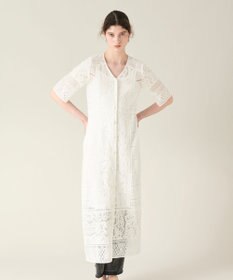 GRACE CONTINENTAL コンビレースVネックワンピース