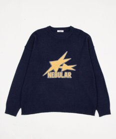 WEGO サテンワッペンニットプルオーバー