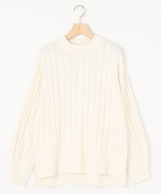 組曲 バルキーワイドリブ ニット