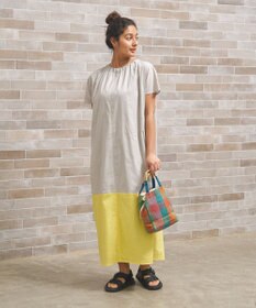 J.PRESS YORK STREET 【WOMEN】バイカラー ワンピース