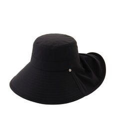 MOONBAT 【遮光100％/遮熱/UVカット】PAUL&JOE ACCESSOIRES(ポール&ジョー）後ろ垂れ 広つばハット 帽子 サイズ調整可能 手洗い可能