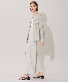 ICB リヨセルナイロンワッシャー ノーカラーブルゾン